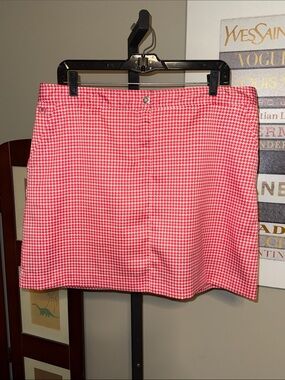 Izod Golf Pink Houndstooth Women’s Mini Skort